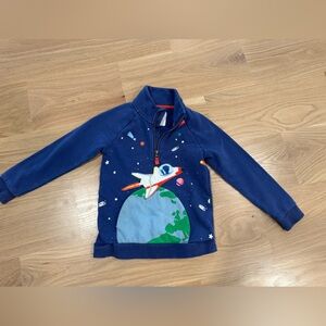 Mini Boden Blue Space Adventure Sweatshirt